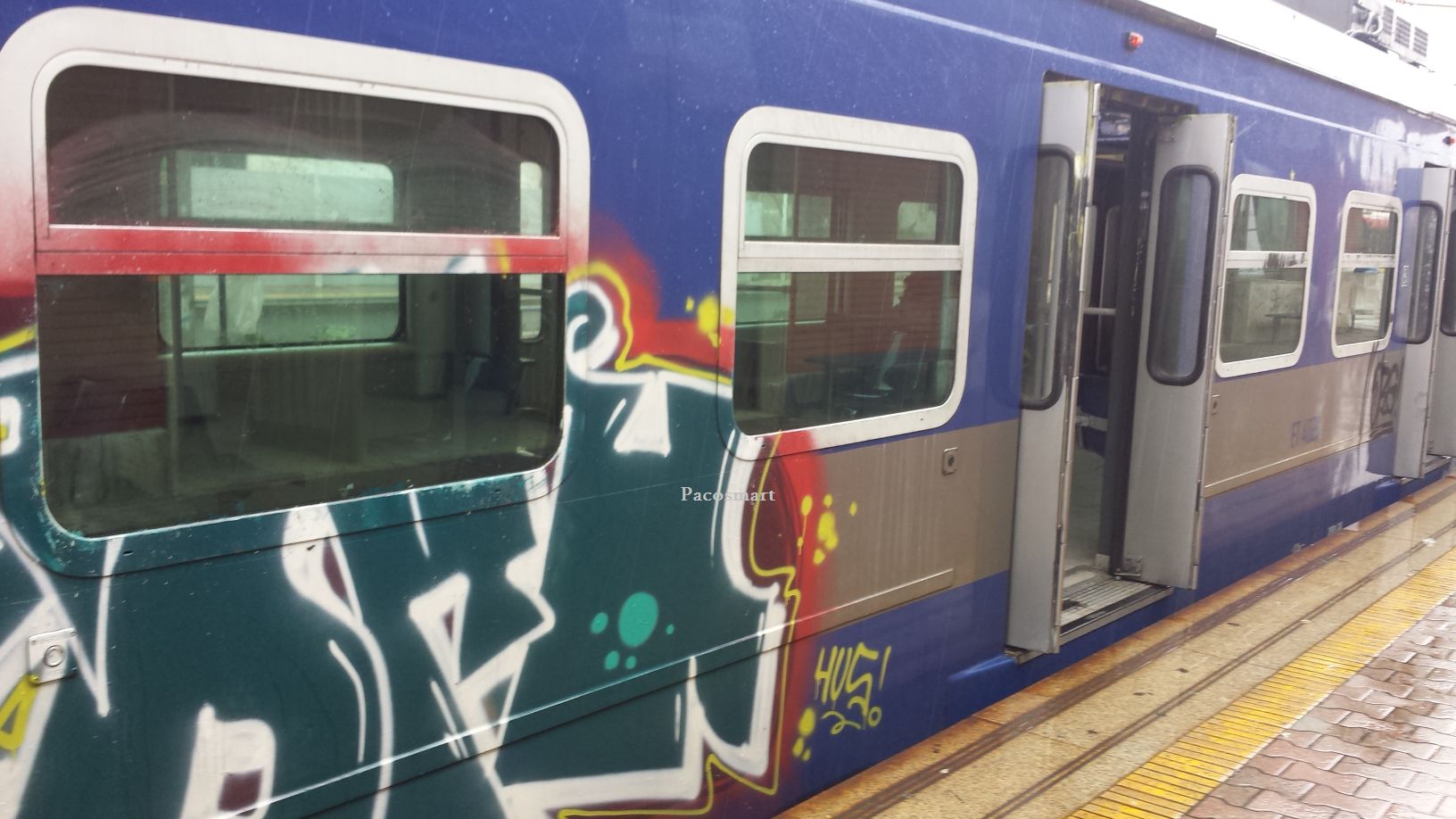 graffiti treno cumana