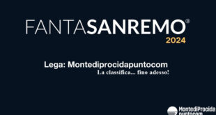 FantaSanremo Montediprocidapuntocom: classifica, bonus giornaliero, duetti e gran finale!