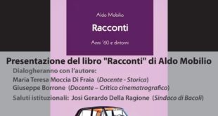Casina Vanvitelliana.Presentazione Aldo Mobilio “Racconti – Anni 60 e dintorni”.